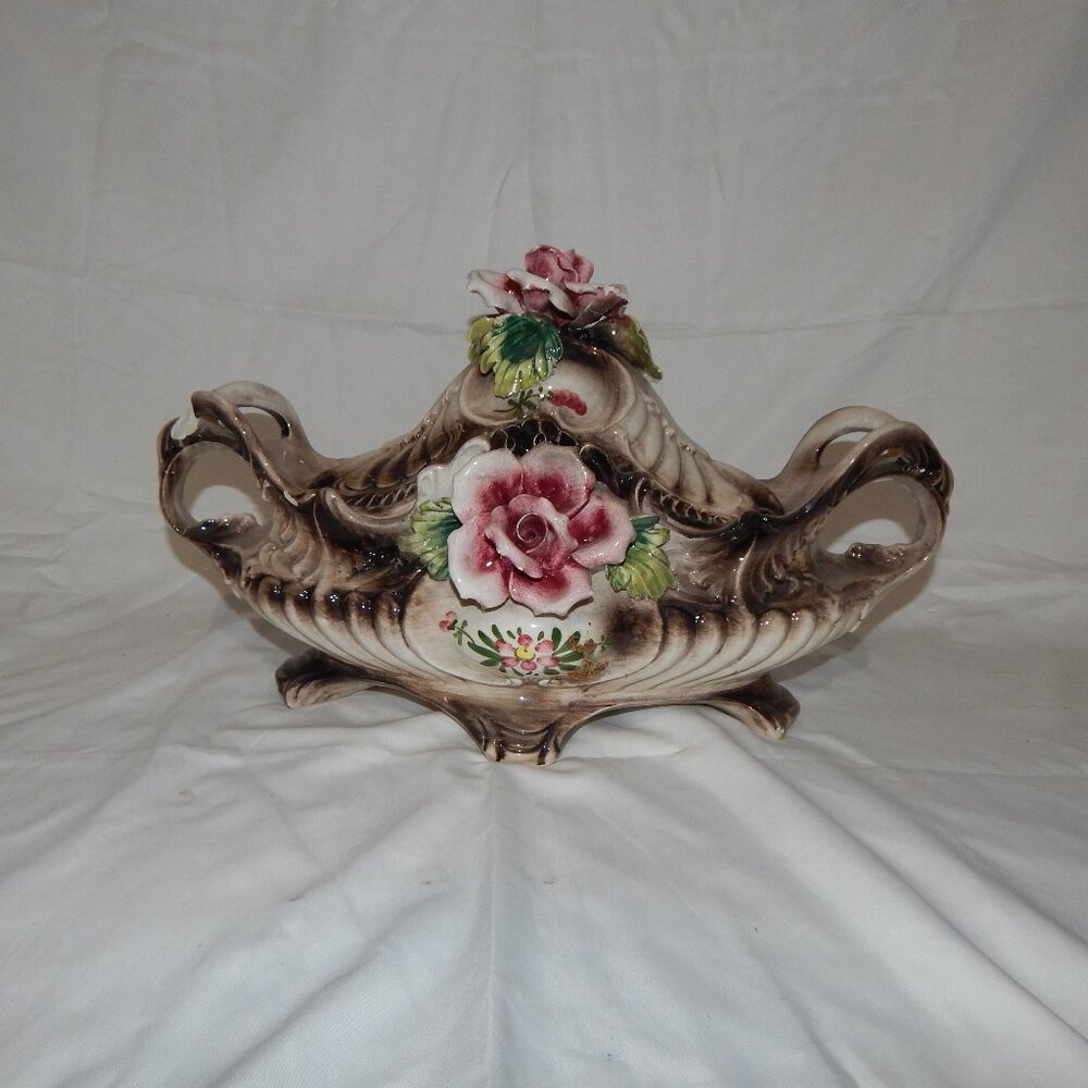 Capodimonte porcelain floral tureen